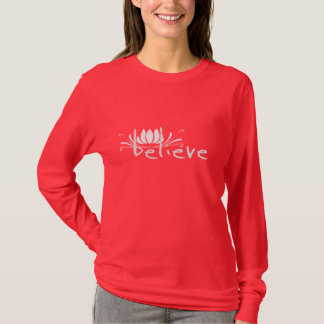 Camiseta Acredite o t-shirt das mulheres