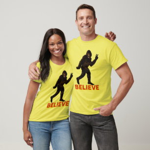Camiseta Acredite o Yeti de Bigfoot Sasquatch