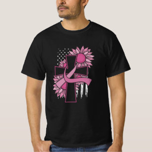 Camiseta Acreditem na Consciência do Cancer da Mama Cruzado