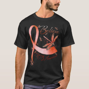 Camiseta Acreditem na Consciência do Crps Dragonfly Laranja