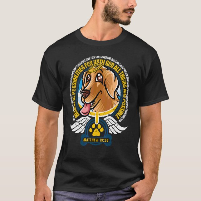 Camiseta Acreditem nas Possibilidades de Ouro de Deus Crist (Frente)