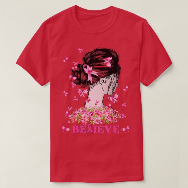 Camiseta Acreditem no apoio à conscientização do guerreiro  (Frente do Design)