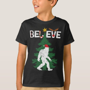Camiseta Acreditem no Natal do Pé Grande Sasquatch Yeti San