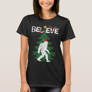 Camiseta Acreditem no Natal do Pé Grande Sasquatch Yeti San