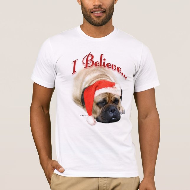 Camiseta Acredito em Bullmastiff (Frente)