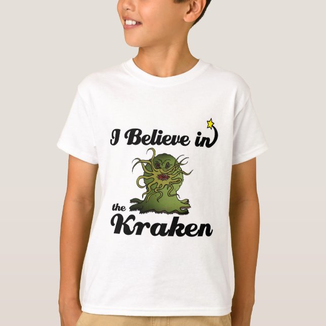 Camiseta acredito no kraken (Frente)