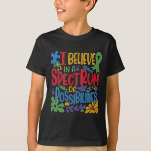 Camiseta Acredito Num Espectro De Possibilidades Autismo Aw