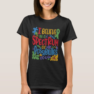 Camiseta Acredito Num Espectro De Possibilidades Autismo Aw
