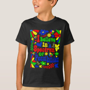 Camiseta Acredito Num Espectro De Possibilidades Autismo Aw