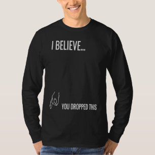 Camiseta Acredito que isto caiu