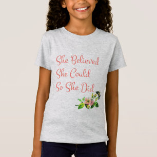 Camiseta Acreditou que poderia assim que fez