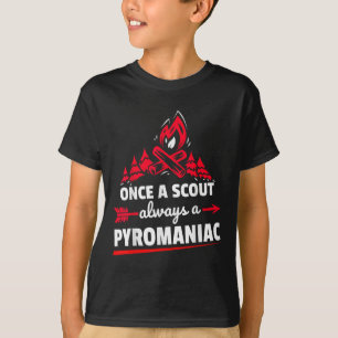 Camiseta Acrendado Escoteirismo Piromaníaco Fogueira