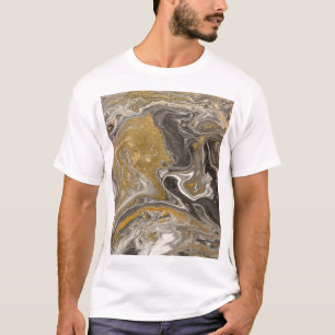 Camiseta acrílico marmoreado, textura inspirada na natureza