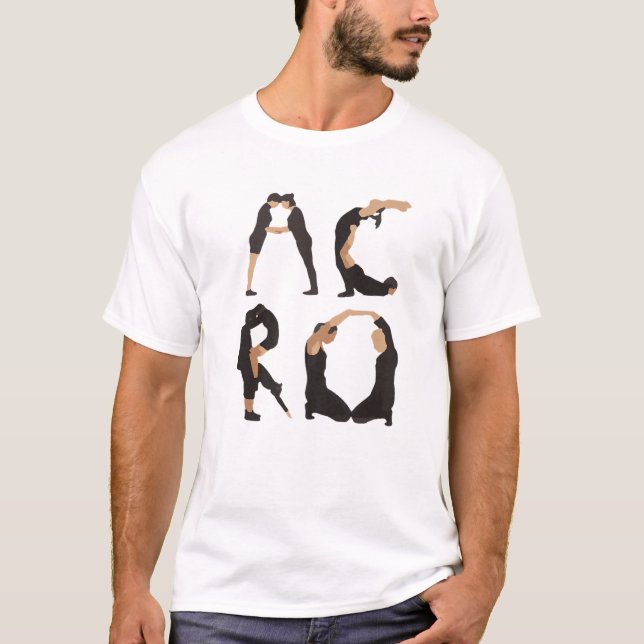 Camiseta Acro | Aerial Acroyoga T | Engraçado Acro Yoga (Frente)