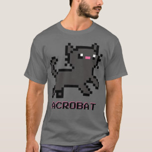 Camiseta Acrobat Cat Cinza Escura Sujidade