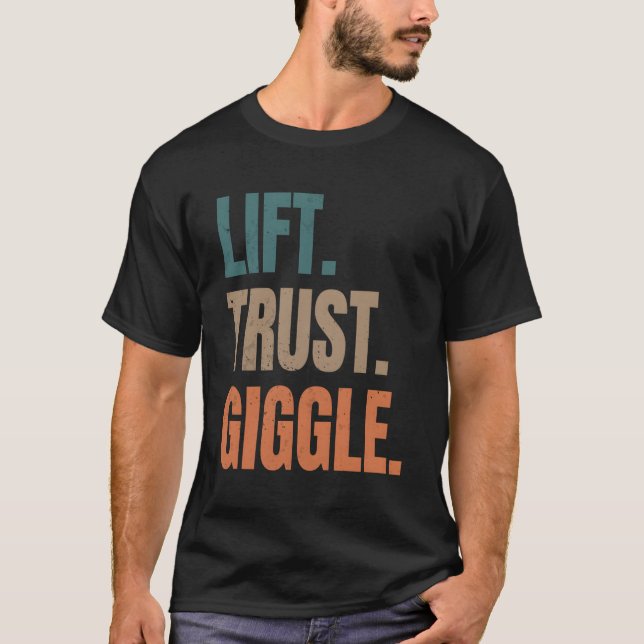 Camiseta Acrobática Lift Trust Giggle Acro Yoga Pner (Frente)
