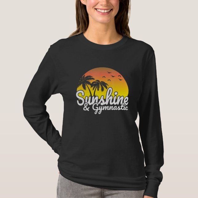 Camiseta Acrobática Sunshine E Ginástica Para Motivação T (Frente)