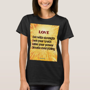 Camiseta Acrônimo de Camiseta-T para Mulheres Inspiracionai