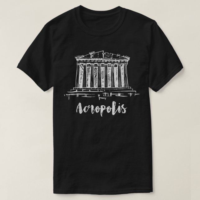 Camiseta Acrópole Partenon De Grécias De Atenas (Frente do Design)