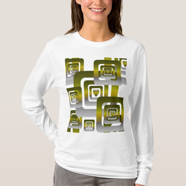 Camiseta Activate My Heart Pattern Silver (Frente)