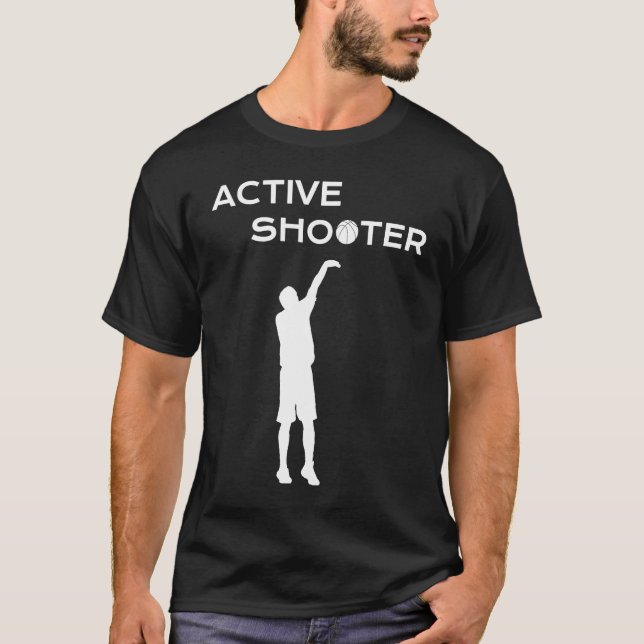 Camiseta Active Shooter Basketball Player Basketball Active (Frente)