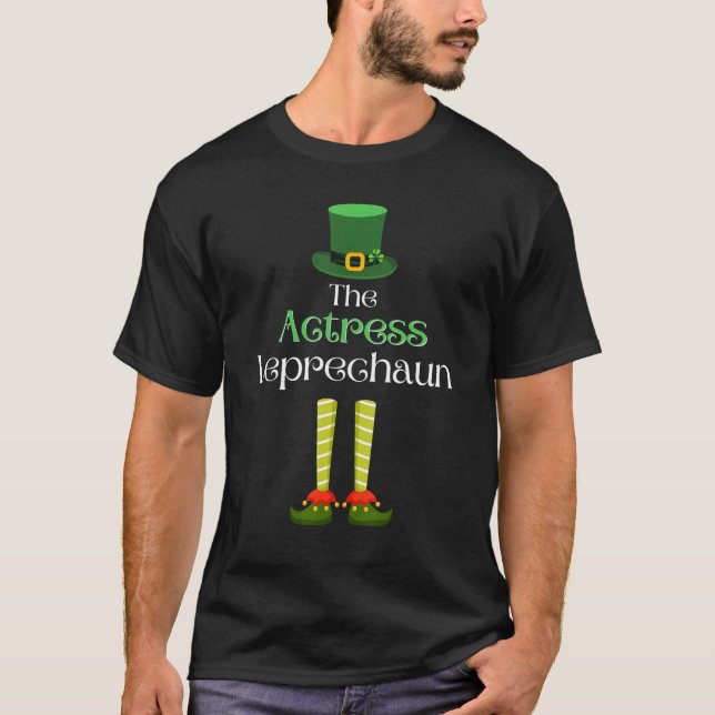 Camiseta Actress Leprechaun Matching Family Group St. Patri (Frente)
