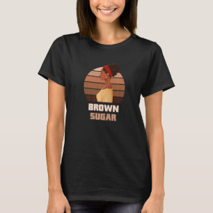 Camiseta Açúcar Castanho 100 Fenomenal Melanina Negra Rainh