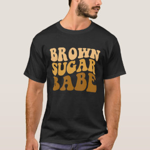 Camiseta Açúcar Castanho Babe Afro Rainha Preta Melanin Wo