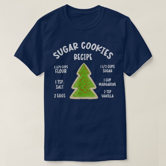 CAMISETA AÇÚCAR COOKIE RECIPE NATAL (Frente do Design)