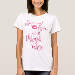Camiseta Açúcar e especiaria & todas as coisas agradávei