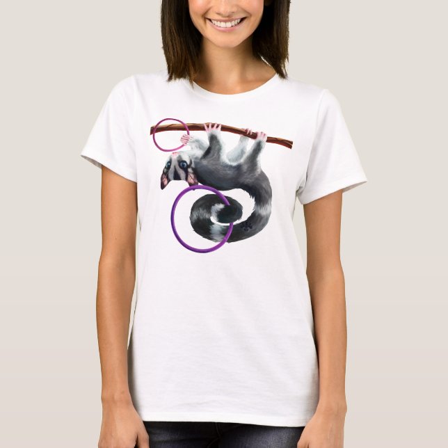 Camiseta açúcar glorioso agudo pendurado com pulseiras (Frente)