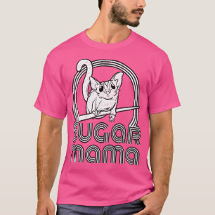 Camiseta Açúcar Mamãe Engraçada Glusca Mãe Negra Pequena