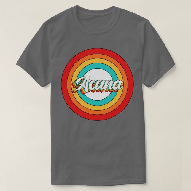 Camiseta Acuna Name Shirt Vintage Circ (Frente do Design)