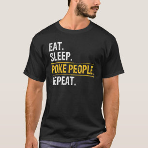 Camiseta Acupunturista Comendo Pessoas De Poke No Sono Repe