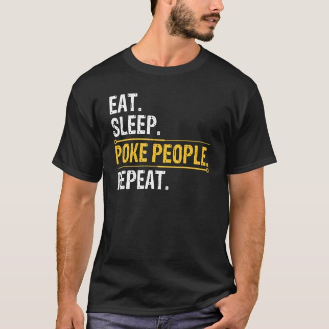Camiseta Acupunturista Comendo Pessoas De Poke No Sono Repe (Frente)