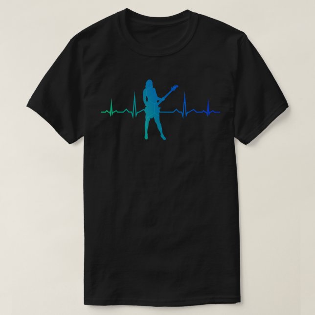Camiseta Acústica de Violão Elétrico (Frente do Design)