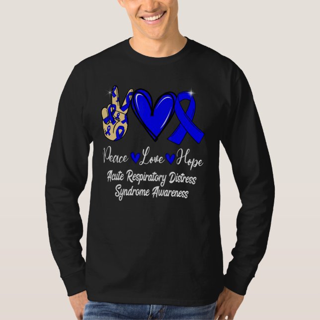 Camiseta Acute Respiratory Distress Syndrome Love Hope Blue (Frente)