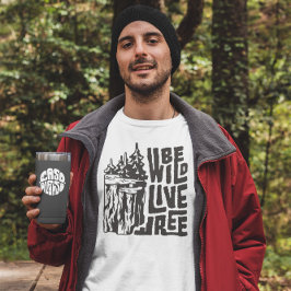Camiseta Acventure Wild Free Camping Explorar a natureza ao