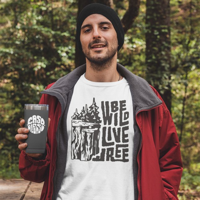 Camiseta Acventure Wild Free Camping Explorar a natureza ao (Criador carregado)