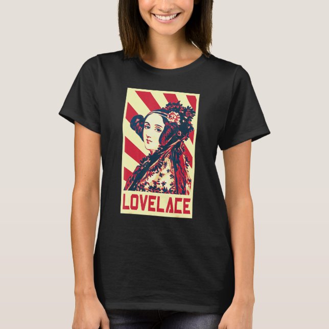 Camiseta Ada Lovelace British Flag Propaganda (Frente)