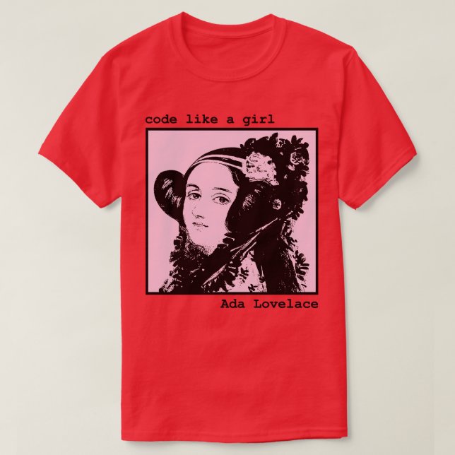 Camiseta Ada Lovelace e o mecanismo analítico TSirt (Frente do Design)