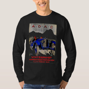 Camiseta ADAC Race Automóvel Alemão ~ Anúncio Vintage