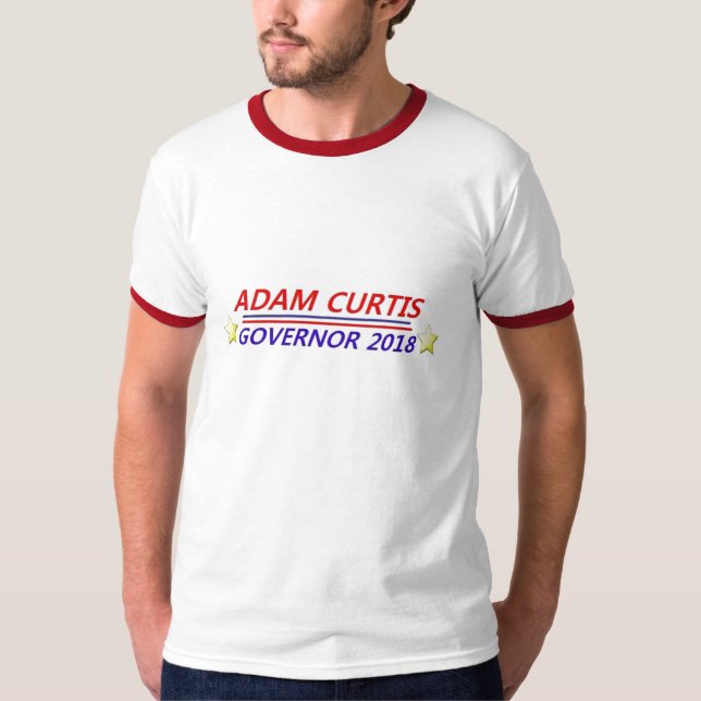 Camiseta Adam Curtis para o governador (Frente)