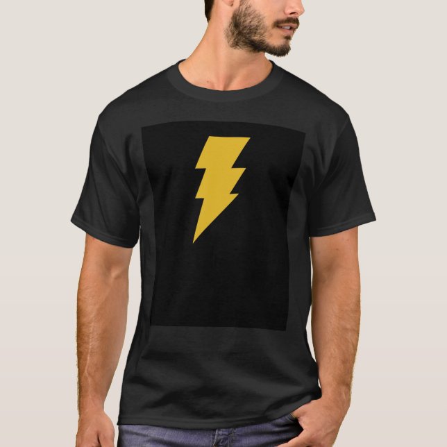 Camiseta Adam Shazam Black Graphic T Shirt (Frente)