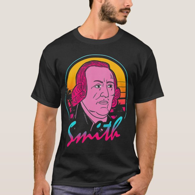 Camiseta Adam Smith   80s Retro Vintage (Frente)