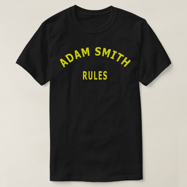 Camiseta Adam Smith Rules (Frente do Design)