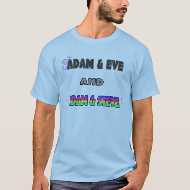 Camiseta Adam & véspera & Adam & Steve (Frente)