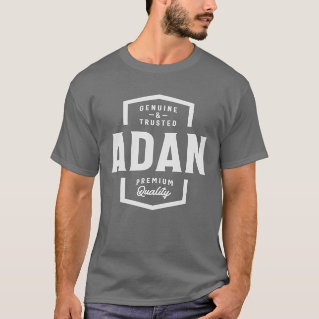 Camiseta Adan Genuine e Nome Confiável Adan (Frente)