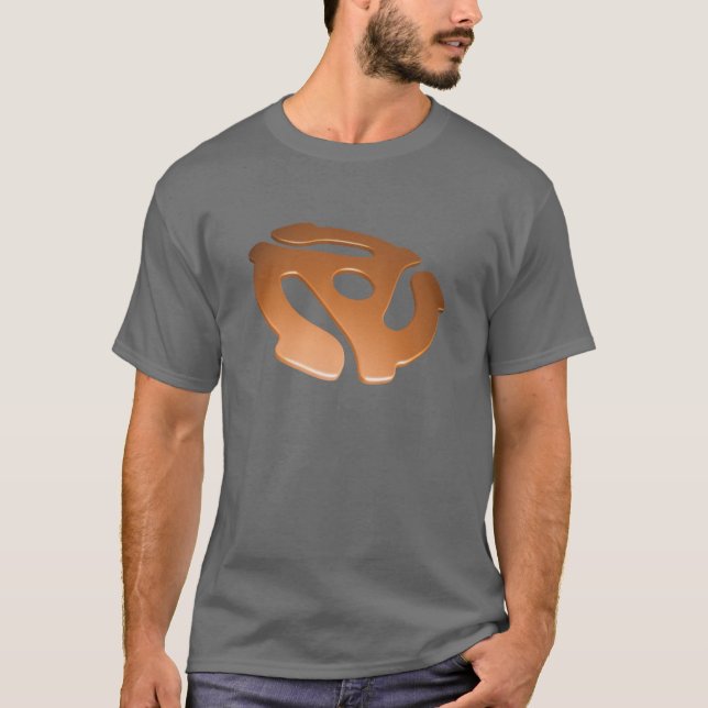 Camiseta Adaptador alaranjado de 3D 45 RPM (Frente)