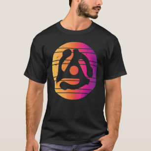 Camiseta Adaptador de gravação de música 60s 70s